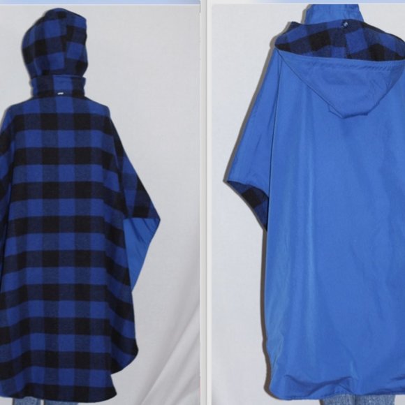Jaguar Fashion Reversible Poncho Shawl Hoodie - Picture 9 of 11